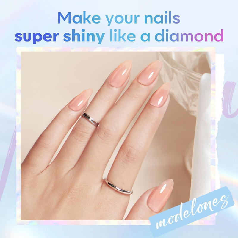 15ML Gel Base and Top Coat for Gel Nail Polish, Top Coat Gel Polish Set, Soak Of