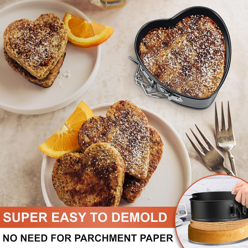4" 7" 9" Non-Stick Cheesecake Pan Springform Cake Pan, Leakproof Moule a Gateau