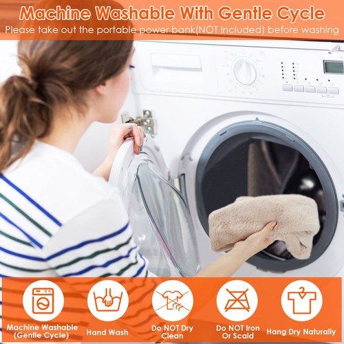 Rechargeable Heated Scarves Blanket with Battery Pack Neck Heating Pad