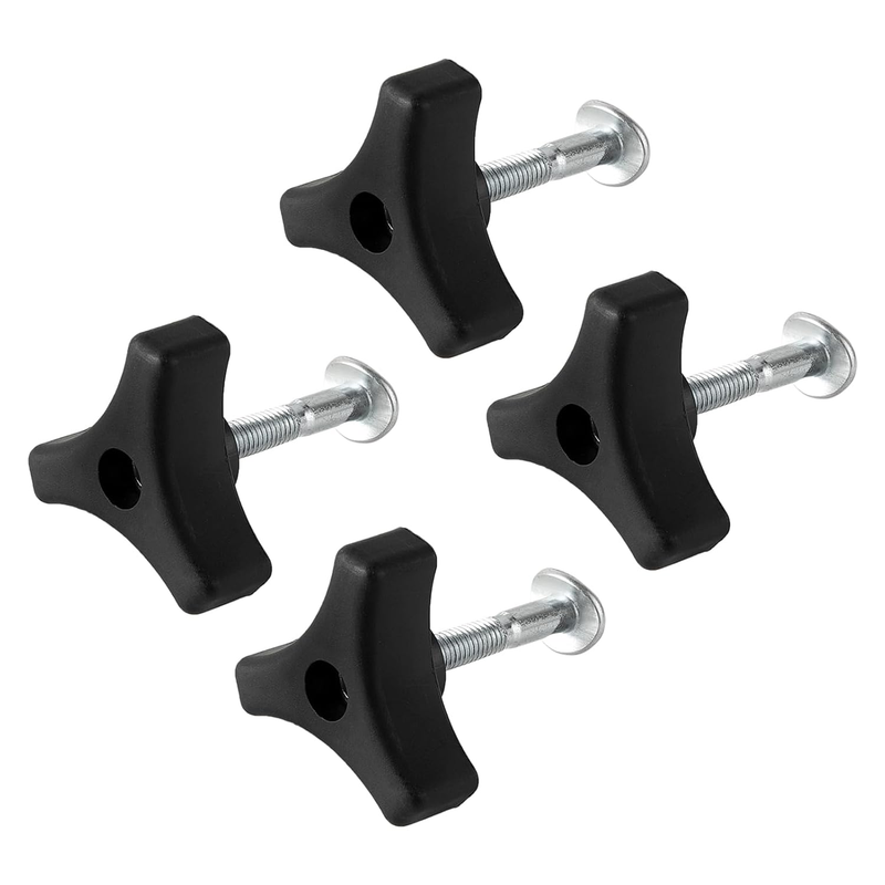 Handle Knobs Nut Bolt Set for Honda Lawn Mower Triangular Fastening Screw 4 Sets