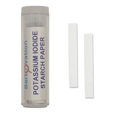 Potassium Iodide Starch Paper [Vial of 100 Paper Test Strips]