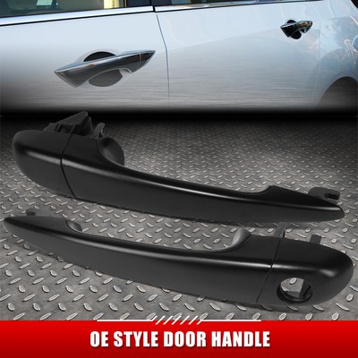 [2ШТ] ДЛЯ 00-05 BMW 3-SERIES РУЧКИ ДЛЯ ОТКРЫВАНИЯ ПЕРЕДНЕЙ ЛЕВОЙ И ПРАВОЙ ДВЕРЕЙ С ЧЕРНОЙ ГРУНТОВКОЙ