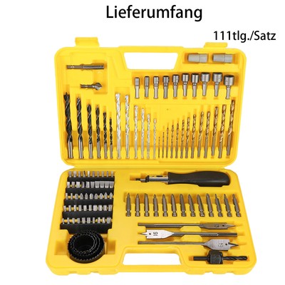Bohrer Bits Steckschlüssel Satz Spiralbohrer Holzbohrer Flachbohrer Hole Saw DE
