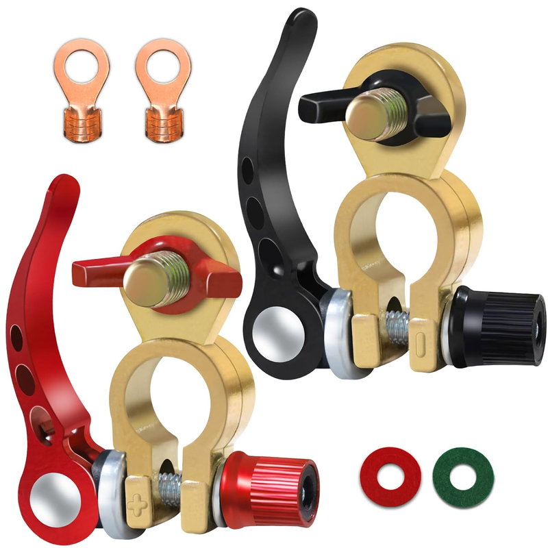 2 PCS Battery Terminals, Connectors, Quick Release Battery Terminal For Cars