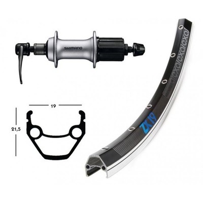 ROUE ARR.W.EXAL ZX 19 28x1.75 36T BR ACERA T3000 8V ALU N/AR - 2146559600 -