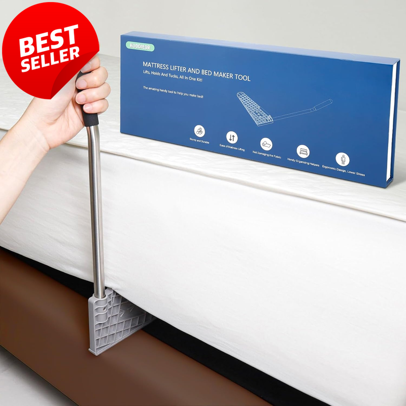 Blue Gray Mattress Lifter Bed Maker Tool Sheet Tucker Back Pain Relief - US