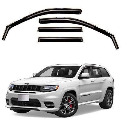 Sun Rain Visors Wind Rain Guards for 2011-2020 Jeep Grand Cherokee
