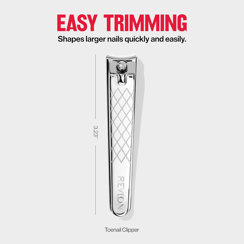 Nail Clipper, Nail Care Tools, Curved Blade & Foldaway Nail File for Trimming &