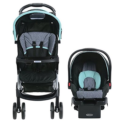 Graco Literider Click Connect Car Seat, Base, And Stroller Travel System, Sully