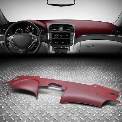 Для 04-08 Acura TL Передняя Верхняя панель приборной панели Литая накладка текстурированного бордового цвета