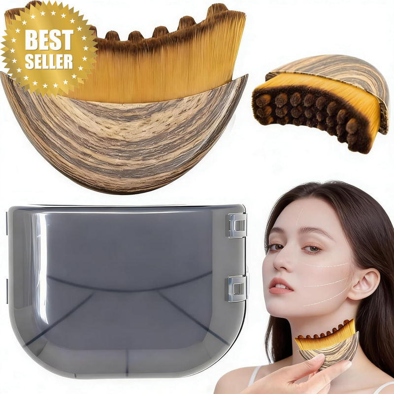 Lymphatic Drainage Face Massage Brush, Manual Lymphatic Drainage Massager Double