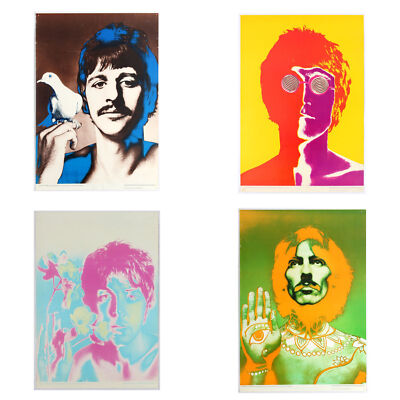 Beatles Psychedelic Posters 1967 available as a set of 4