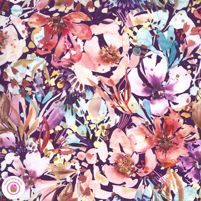 Moda SUNSHINE SOUL 8461 12 Purple Floral CREATE JOY PROJECT Quilt Fabric 