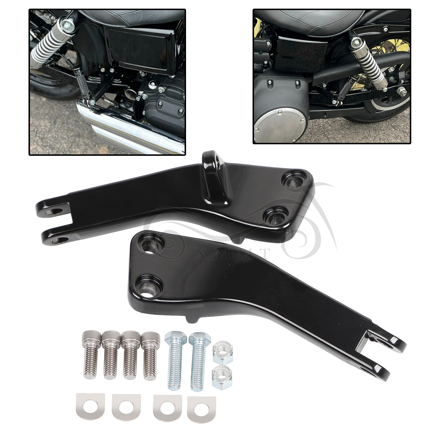 Rear Foot Peg Mount Brackets For Harley Dyna Super Glide