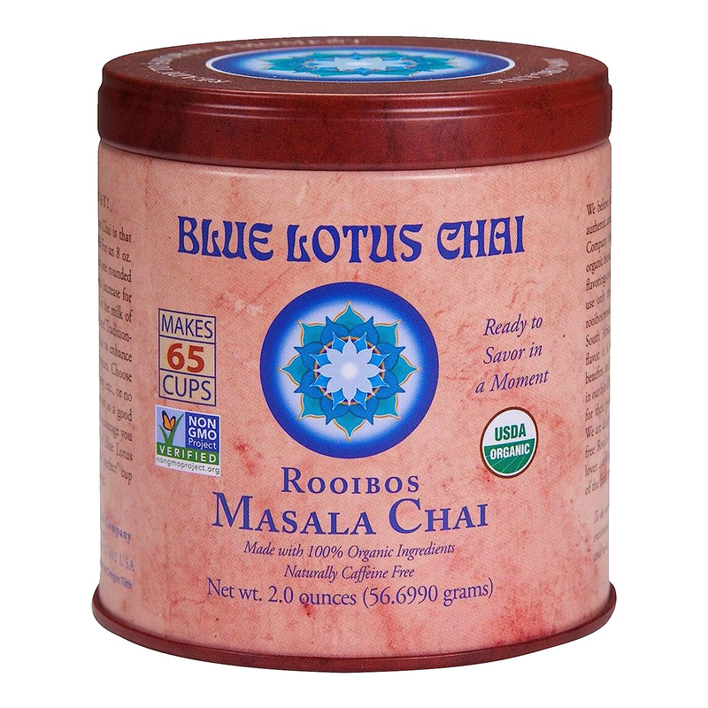 Blue Lotus Chai - Rooibos Flavor Masala Chai - Makes 65 Cups