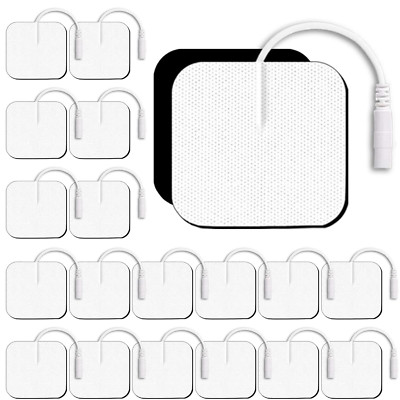 20 Pcs TENS Unit Replacement Pads 2x2'' Reusable Self-Adhesive Electrodes Compati