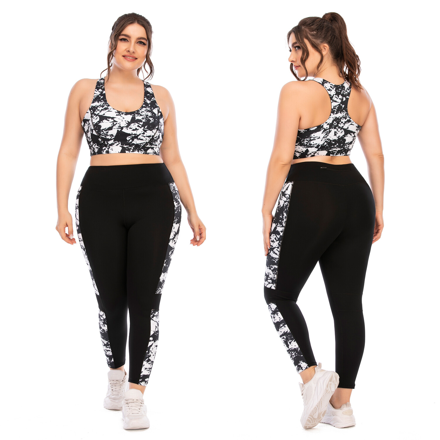 gym bra and leggings