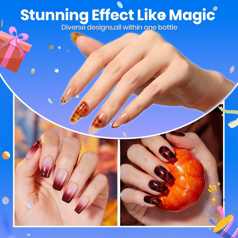 Beetles Nail Blooming Gel 15ml Clear Uv Led Blossom Gel Polish for Spreading Eff