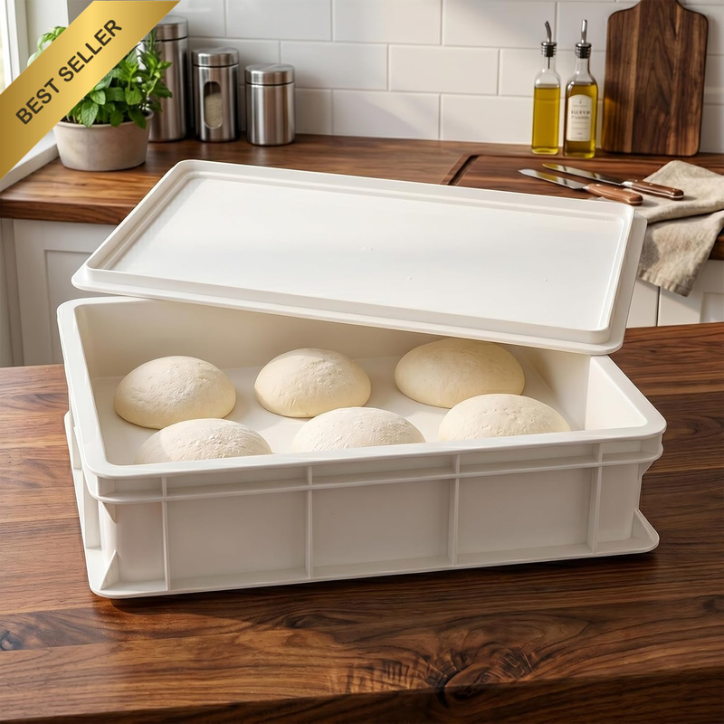 Dough Proofing Box with Lid, Multifunctional Pizza Dough Riser and Vegetable Fru