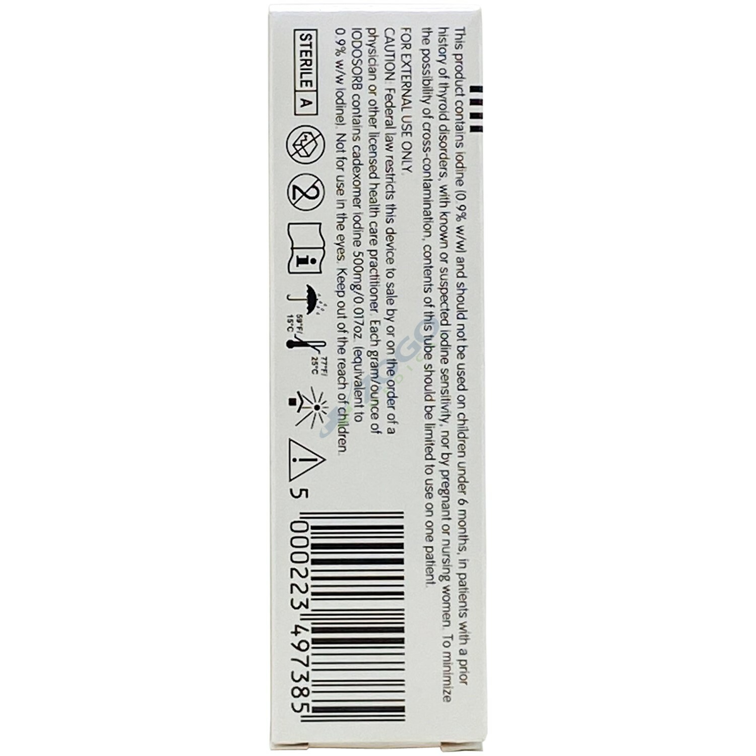 Smith & Nephew 6602124014 Iodosorb Cadexomer Iodine Gel