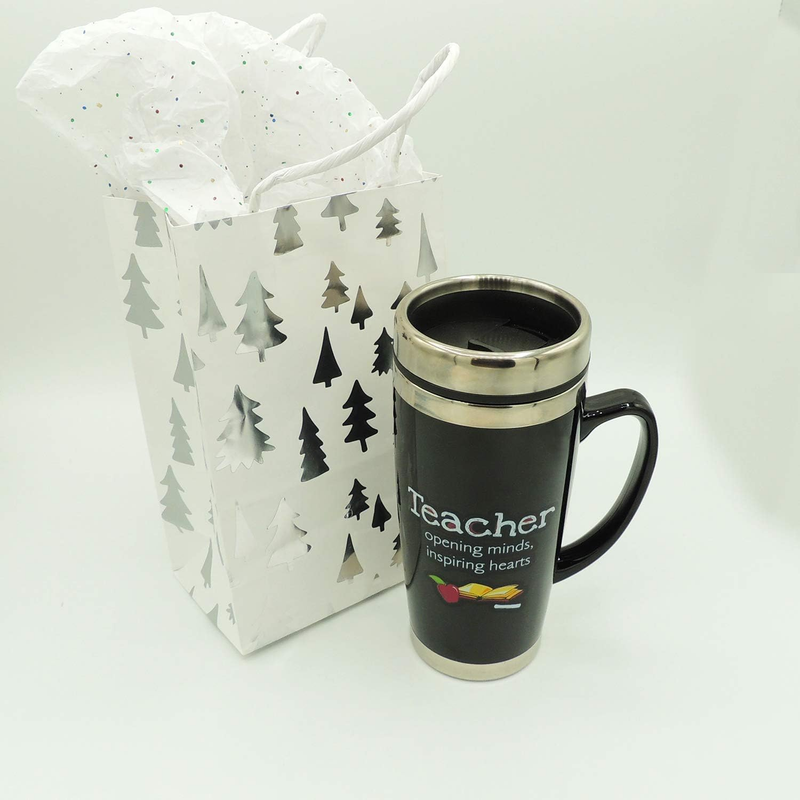 Travel Mug - Insulated Coffee Thermos with Lid, Inspirational Teacher Appreciati