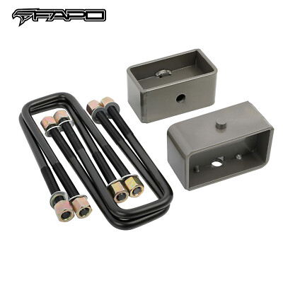 FAPO Rear 3'' Leveling Lift Leaf Spring Blocks For Toyota Tacoma 1995-2004