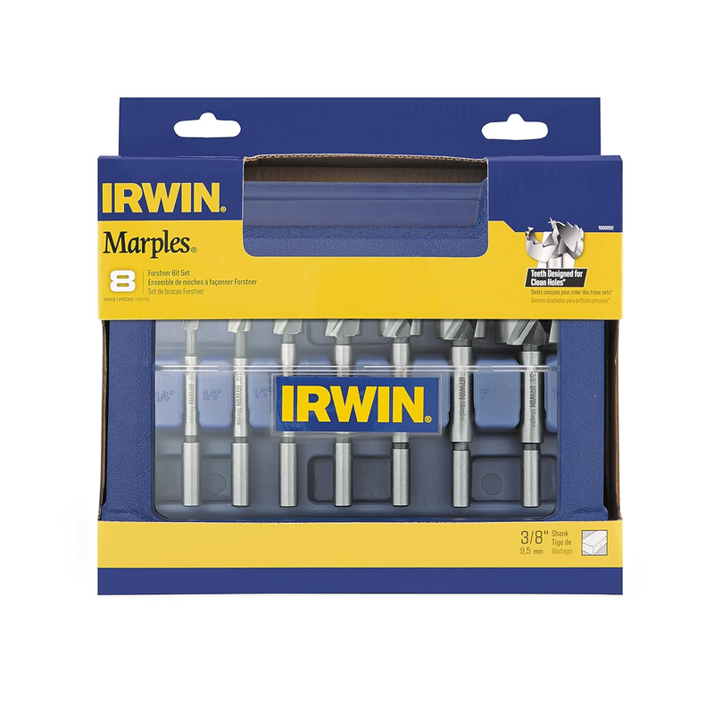 Marples Forstner Bit Set, Wood Drilling, 8 Piece (1966892)