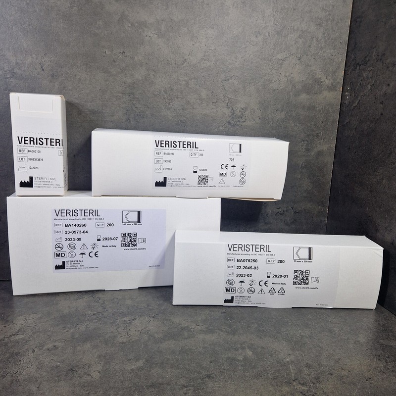 200 Sterilisationsbeutel AutoklaventÃ¼Ten Div.GrÃ¶ÃEn Selbstklebend Mit Indikator