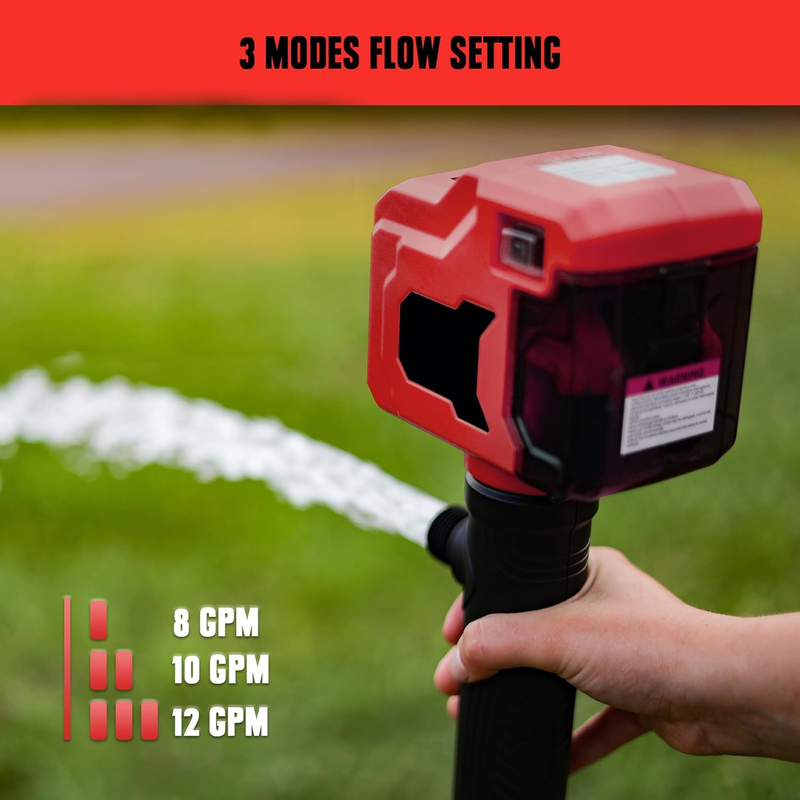 Cordless Stick Water Transfer Pump Compatible with Milwaukee 18V Battery, 720GPH