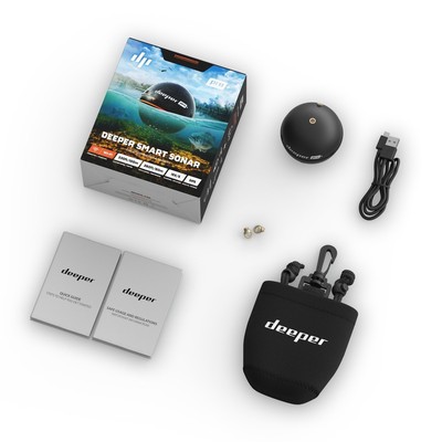 Deeper Smart Sonar PRO+ - GPS Portable Wireless Wi-Fi Fish Finder for Shore a...