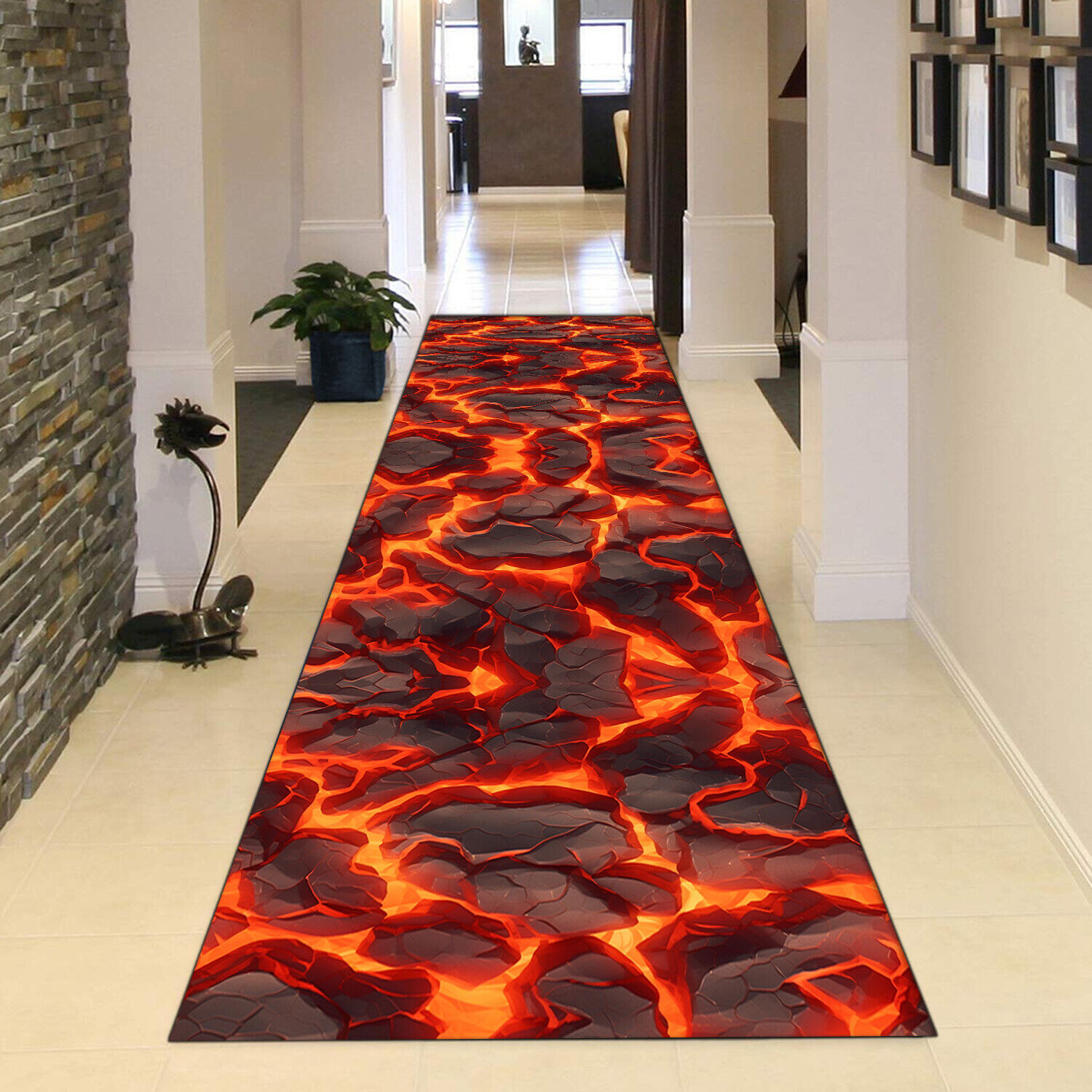 Lava Rug, Lava Runner Rug, Hot Lava Rug,Volcano Floor Rug Lava Rug, Lava Runner Rug, Hot Lava Rug,Volcano Floor Rug