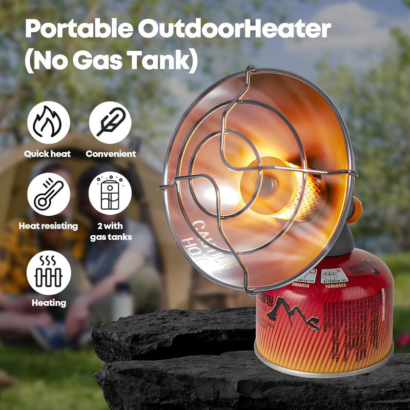 Portable Propane Heater For Outdoor, Fishing, Camping Either 1lb Propane Cylinde