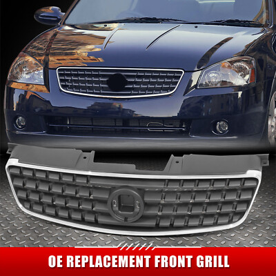 Для 05-06 Nissan Altima Base/S/Se/Sl в стиле OE Передняя решетка радиатора с эмблемой