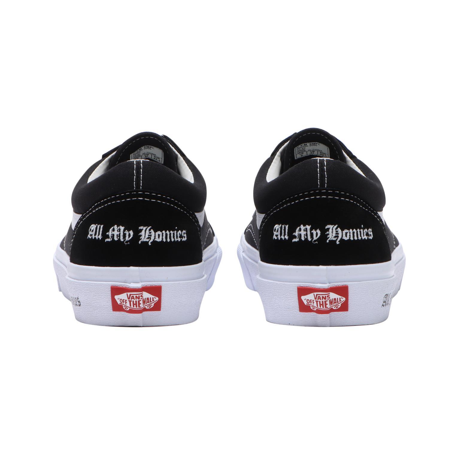 Pre-owned Vans 671638-0001 All My Homies  Old Skool Black (men's)