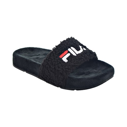 

Женские шлепанцы Fila Fuzzy Drifter черный-красный-белый 5SM01537-014, Black-red-white