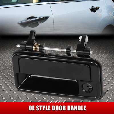 Для 89-94 Geo Metro OE Style Гладкая черная Наружная ручка передней двери со стороны водителя