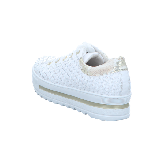 GABOR COMFORT GABOR COMFORT DAMEN SNEAKER WEIIS/BEIGE (GOLD) NAPPA 86.499.50 WEISS 1294659