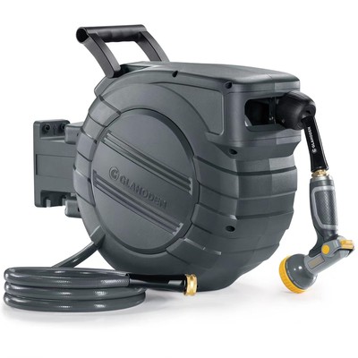 Retractable Garden Hose Reel 1/2 In X 100 Ft Upgraded Uv Resistant Heavy Duty Au