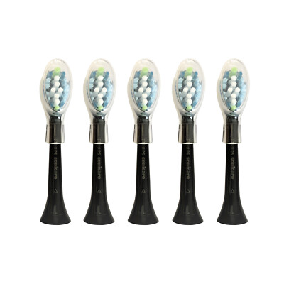 5x Philips DiamondClean AdaptiveClean Brush Heads | HX9045 | Black | No Box