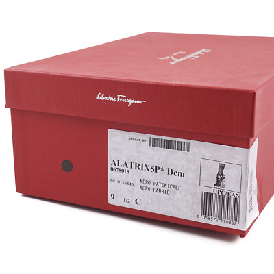 Pre-owned Ferragamo Salvatore  'alatrix' Patent Leather Platform Heels 9.5c $995 Shoes In Black