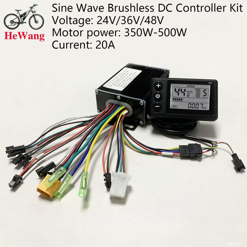24V 36V 48V 350W 500W Controller with LCD S866. BLDC 3 mode sine wave Controller