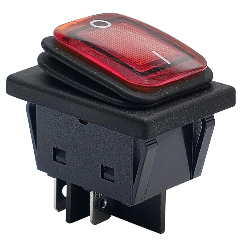 Rocker Switch 4 Pin 2 Position On/Off 30A 250V/ 35A125V Waterp...