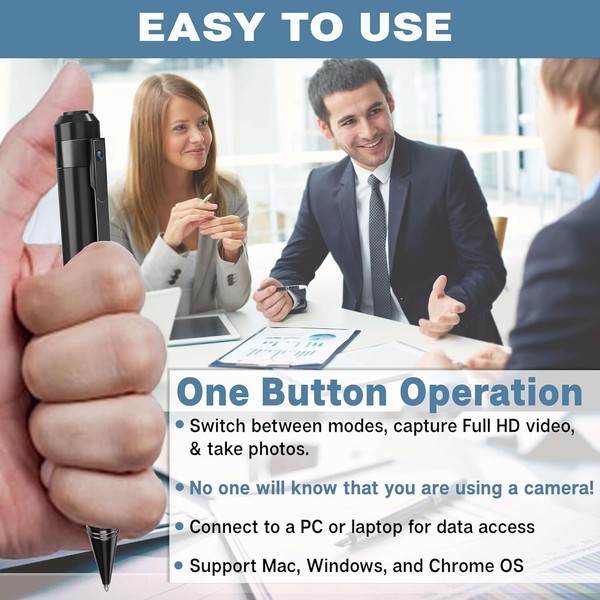 Friendly Pen Sir Gawain Surveillance Pen Nanny Cam Spy Pen Wireless Hidden Cam - Image 6