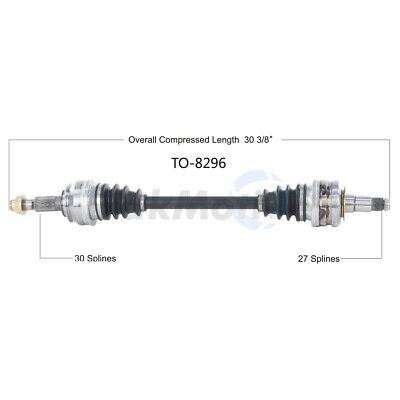 931 5本　　250 5本 For Lexus IS250 GS300 06-08 AWD Rear Driver Left CV Axle