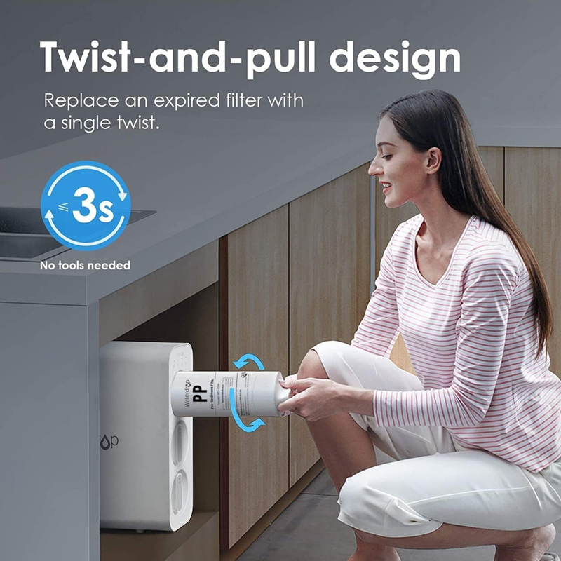TSPP Under Sink Sediment Water Filter, Replacement TSU-W 3-Stage Ultra-Filtratio