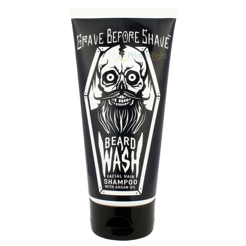 Grave Before Shave Beard Wash Facial Hair Shampoo Argan Oil Barbershop Scent 6oz