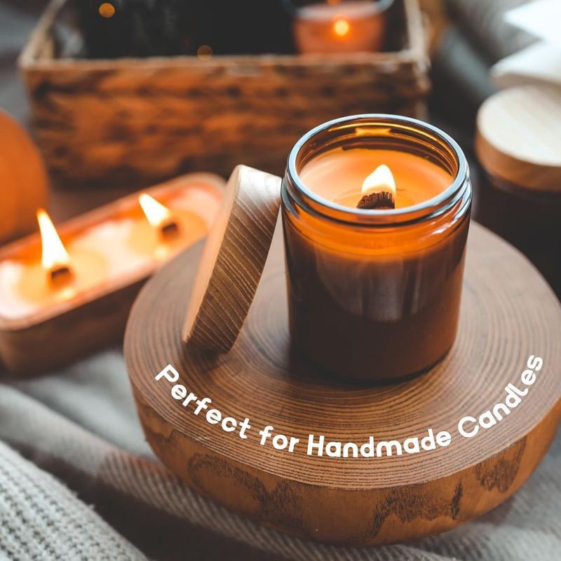 100 Wood Wicks For Candles Making - Smokeless Wooden Candle Wicks Crackling Cand
