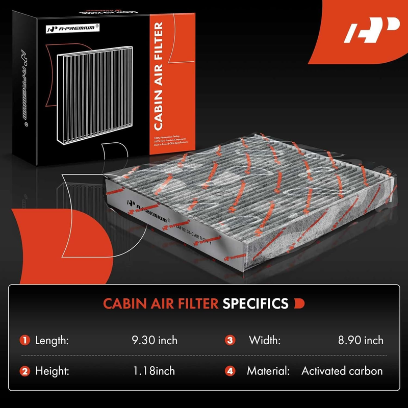 Cabin Air Filter with Activated Carbon Compatible with Honda & Acura - Civic, CR