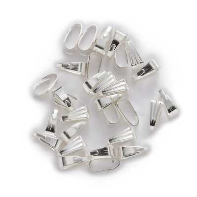Pendant Clips Pinch Bail Clasps Connectors Findings Jewelry Making 7-8mm 100pcs
