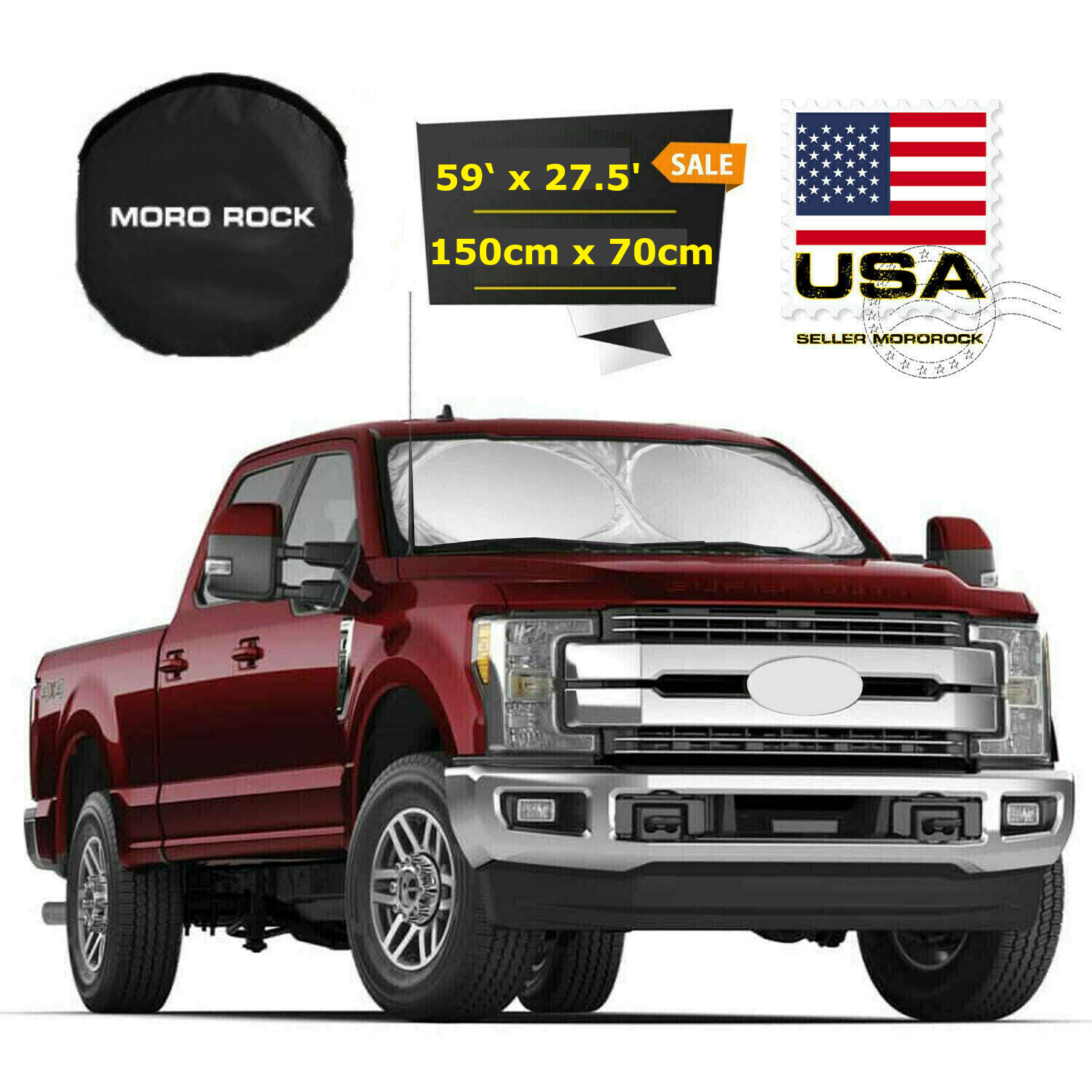 Black Color Foldable Van Suv Car Sun Shade Windshield Visor